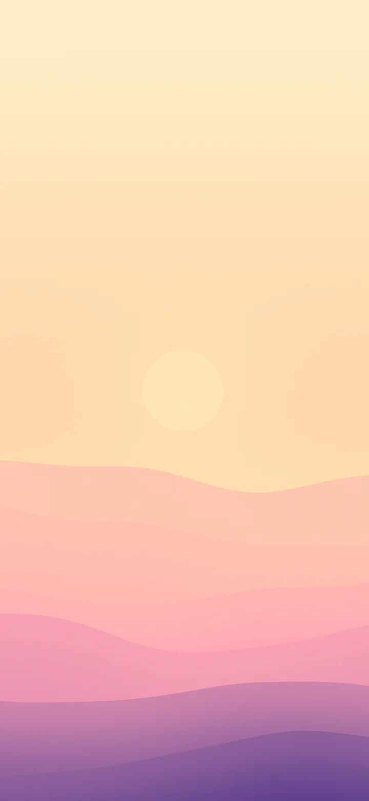 Pink Sunset Minimalist Desert Dunes wallpaper for iPhone and Android