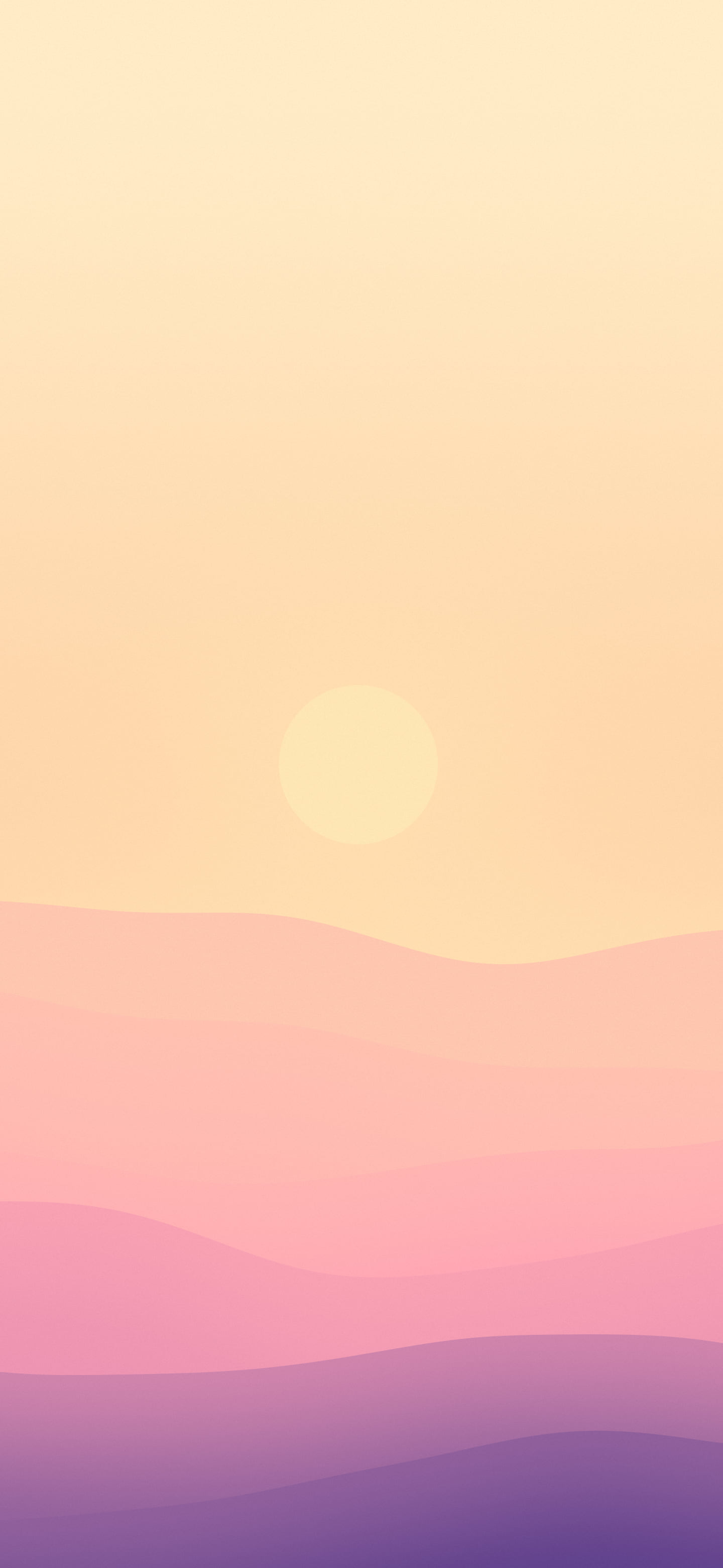 Pink Sunset Minimalist Desert Dunes wallpaper for iPhone and Android