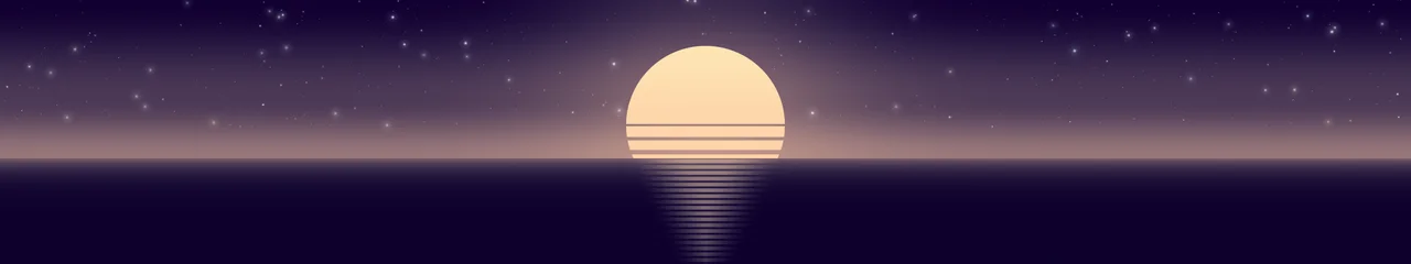 Pink Sunset Retro Striped Sun triple monitor wallpaper, 7680 × 1440