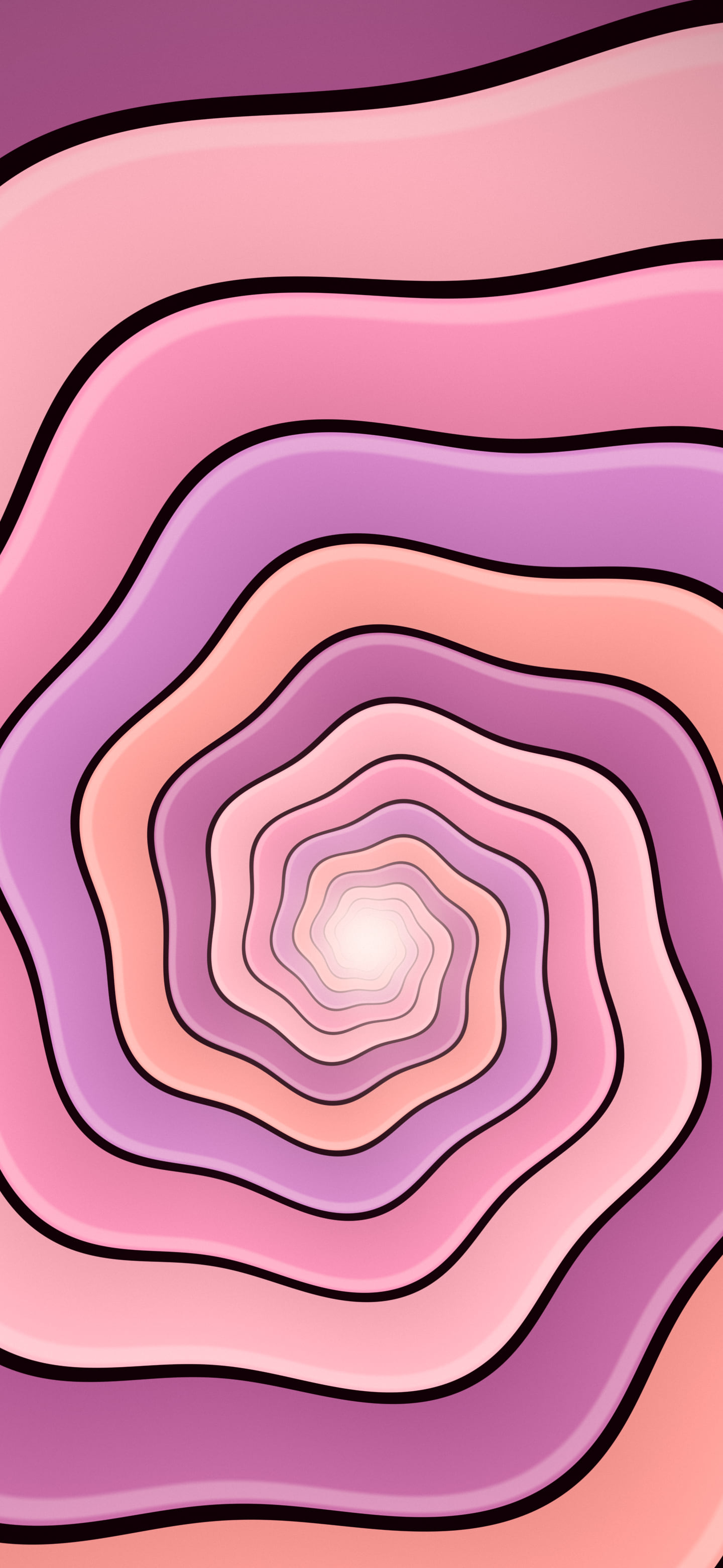Pink Trippy Spiral Tunnel wallpaper for iPhone and Android