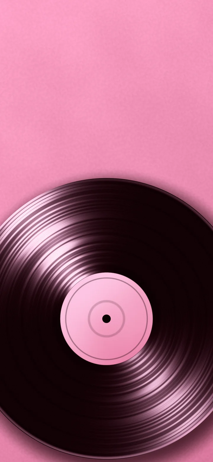 Pink Vinyl Record wallpaper for iPhone and Android
