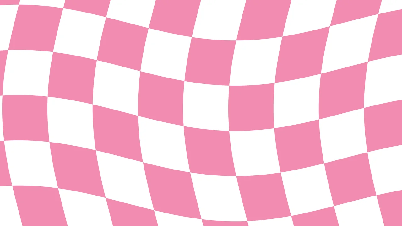 Pink Wavy Checkered desktop wallpaper in 4K