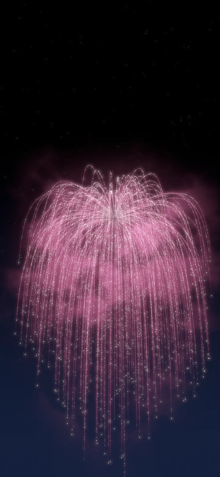 Pink Willow Fireworks wallpaper for iPhone and Android