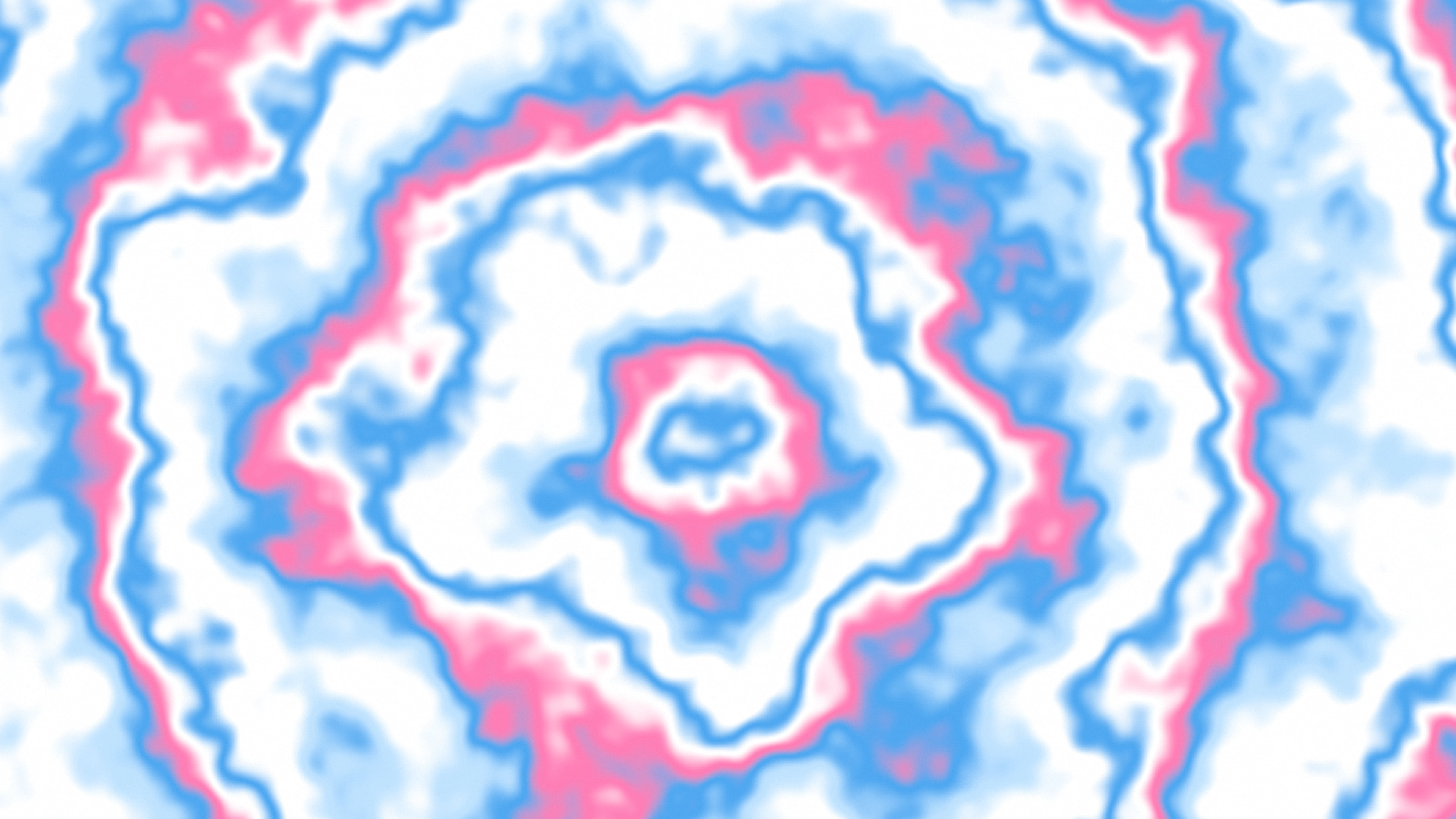 Preppy Blue and Pink Bullseye Tie Dye desktop wallpaper in 4K