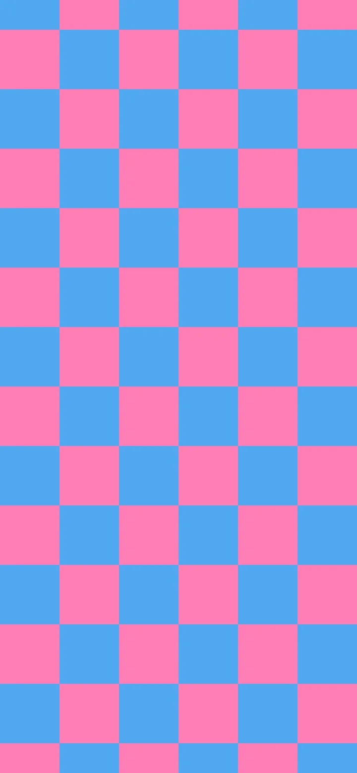 Preppy Blue and Pink Checkered wallpaper for iPhone and Android
