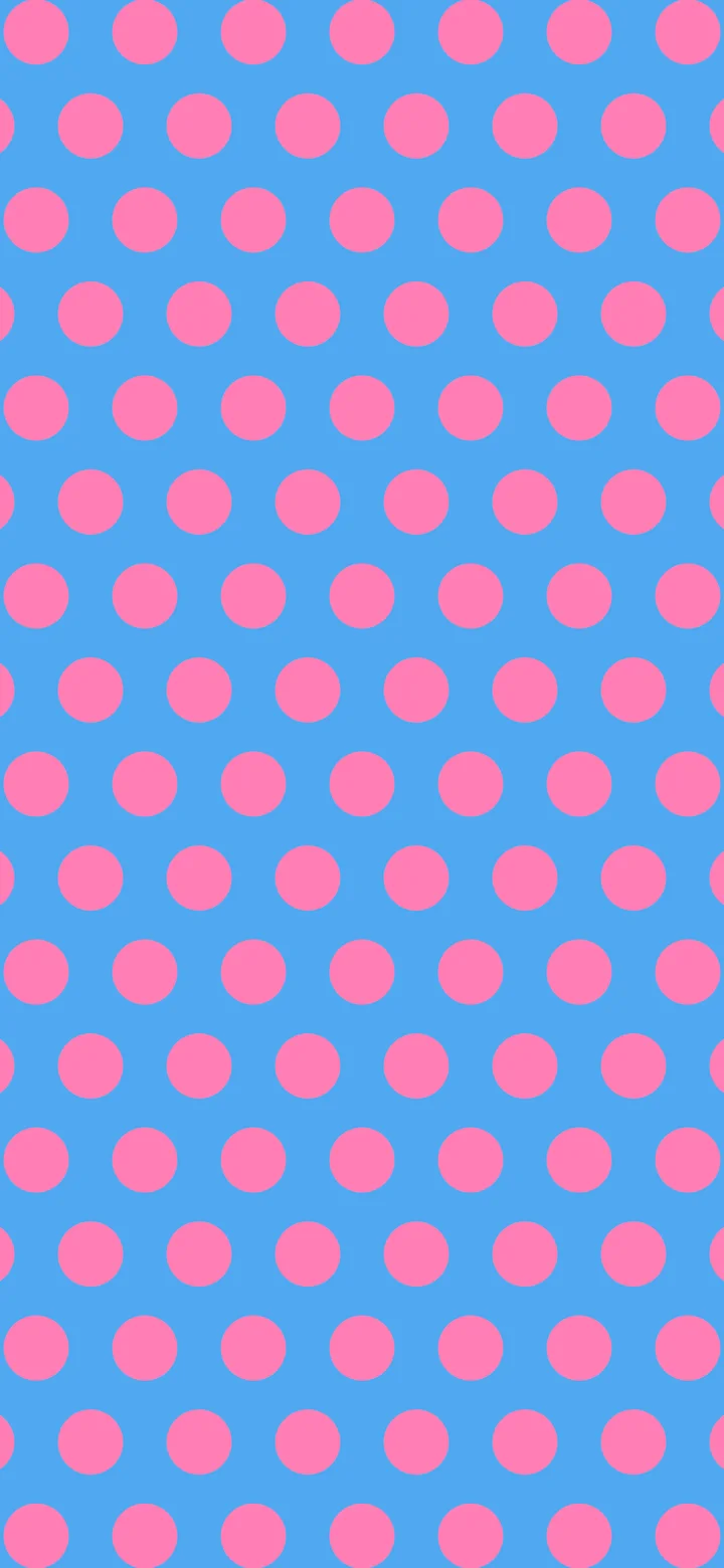 Preppy Blue and Pink Polka Dot wallpaper for iPhone and Android