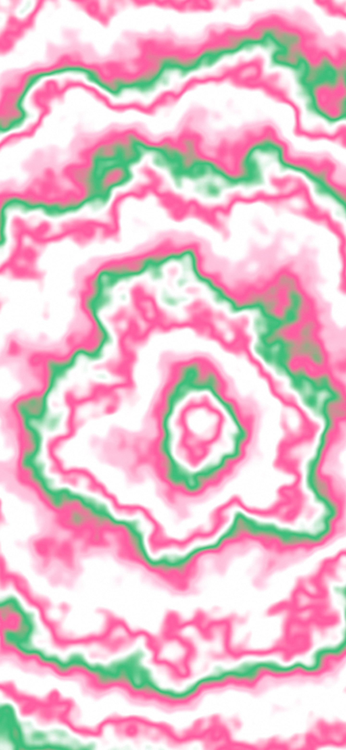 Preppy Pink and Green Bullseye Tie Dye wallpaper for iPhone and Android