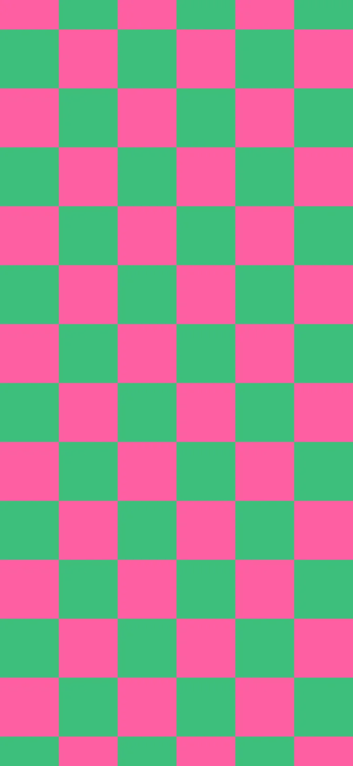 Preppy Pink and Green Checkered wallpaper for iPhone and Android