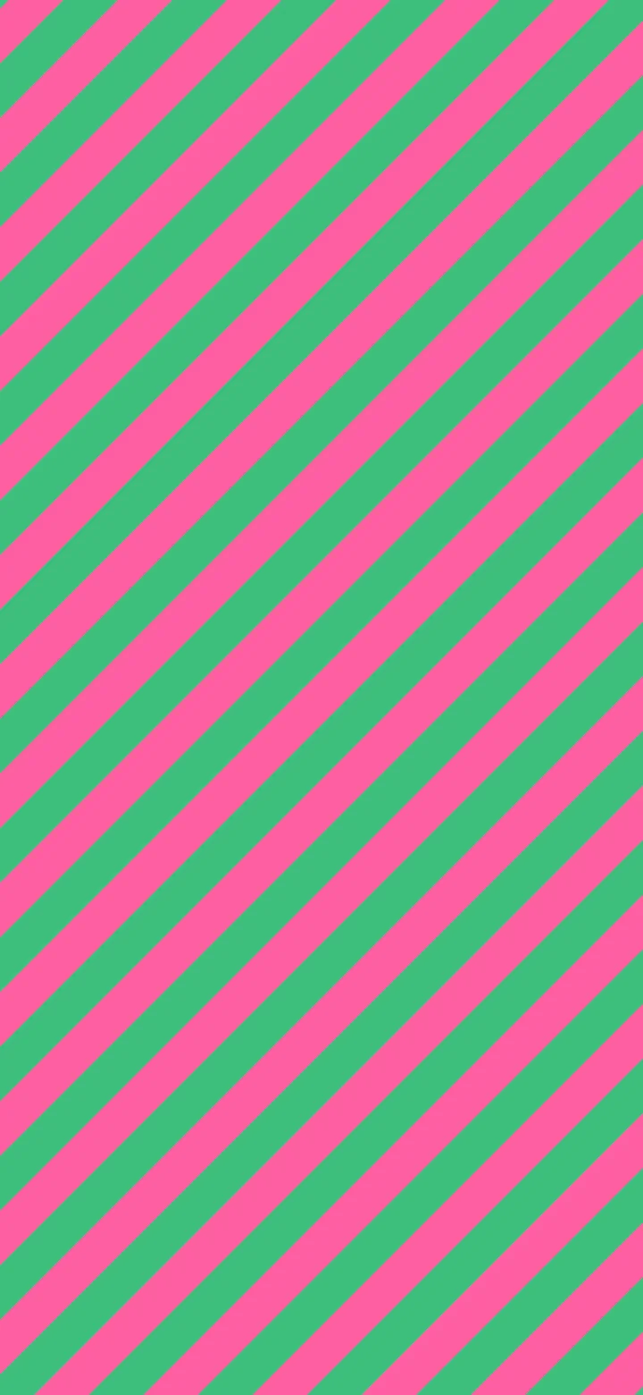 Preppy Pink and Green Diagonal Striped wallpaper for iPhone and Android
