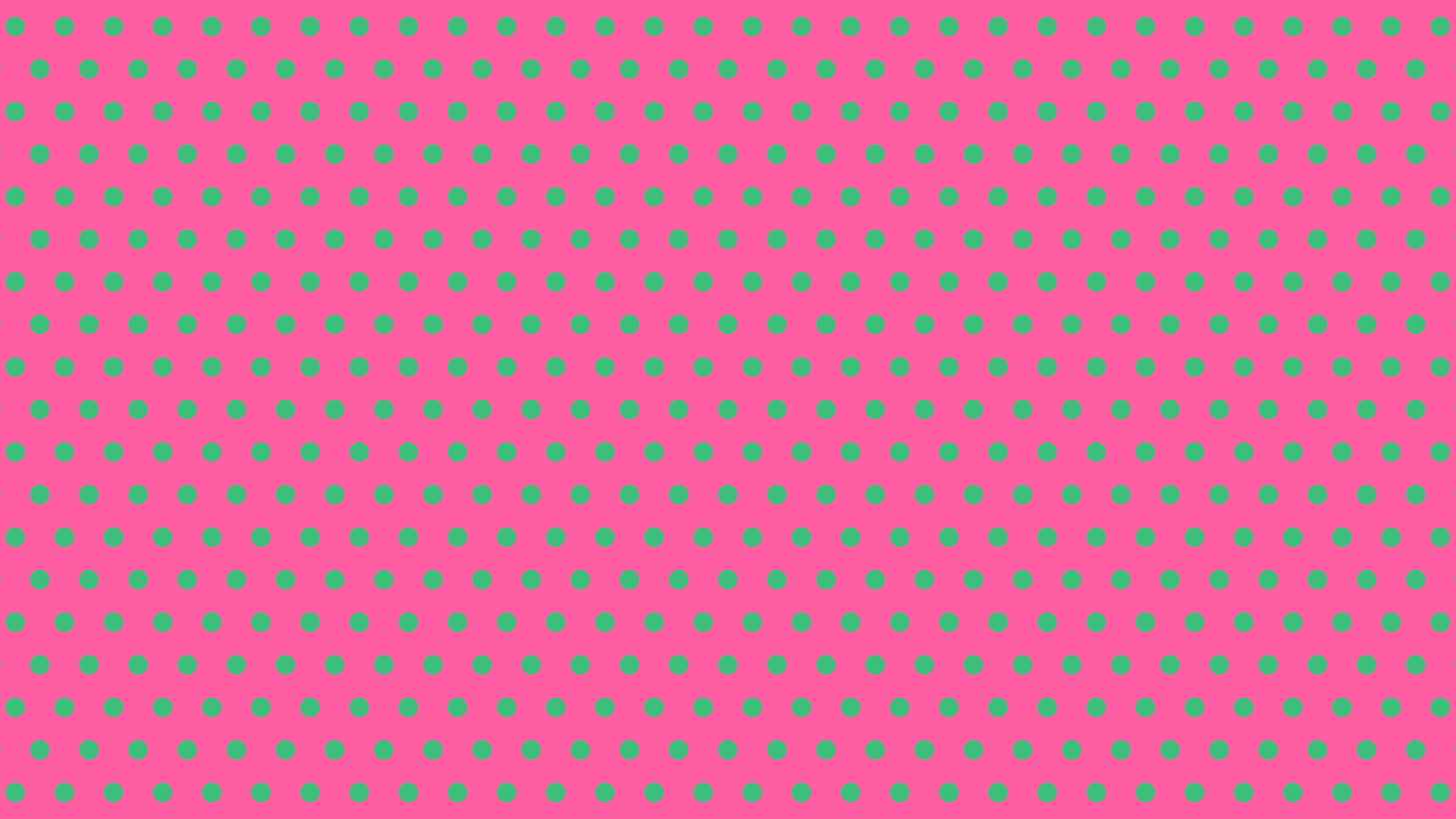 Preppy Pink and Green Mini Polka Dot desktop wallpaper in 4K