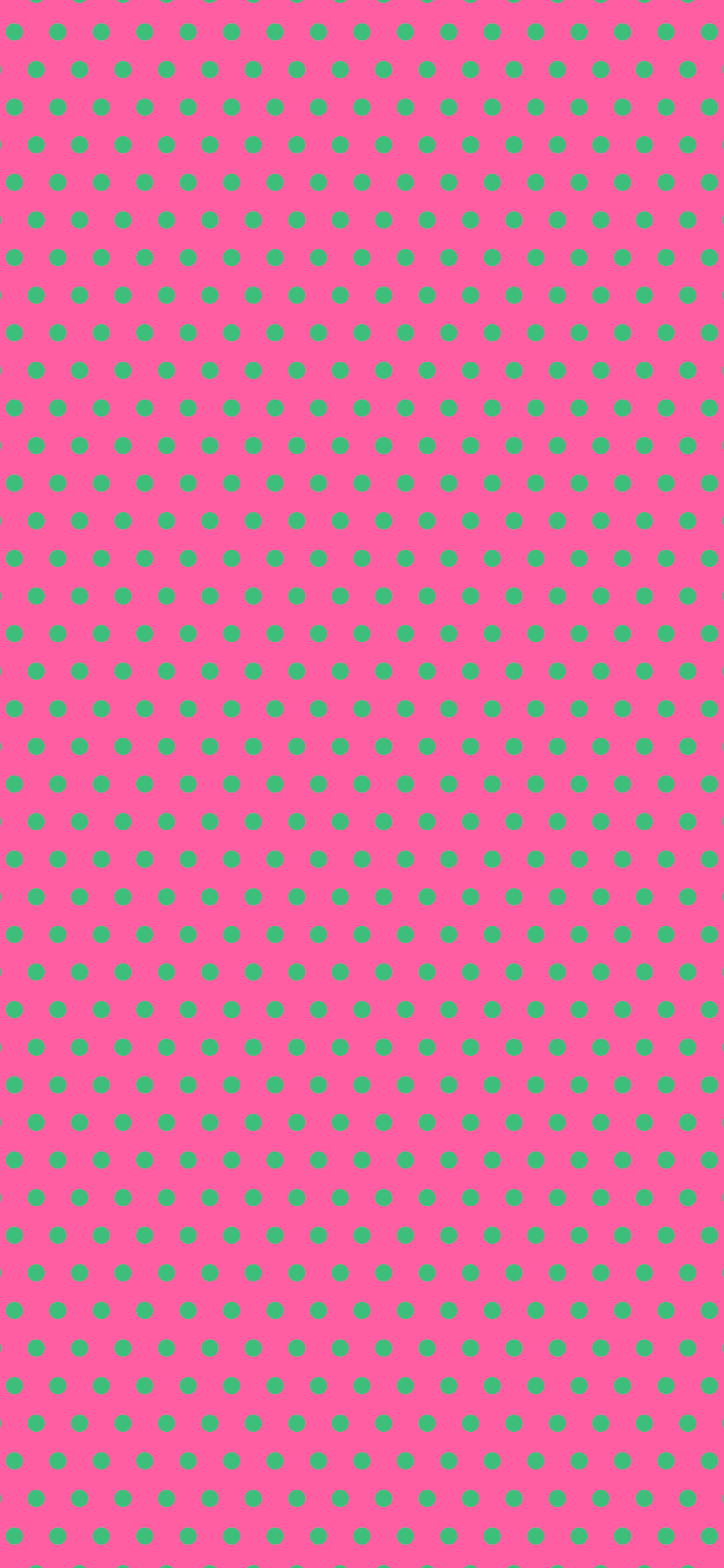 Preppy Pink and Green Mini Polka Dot wallpaper for iPhone and Android