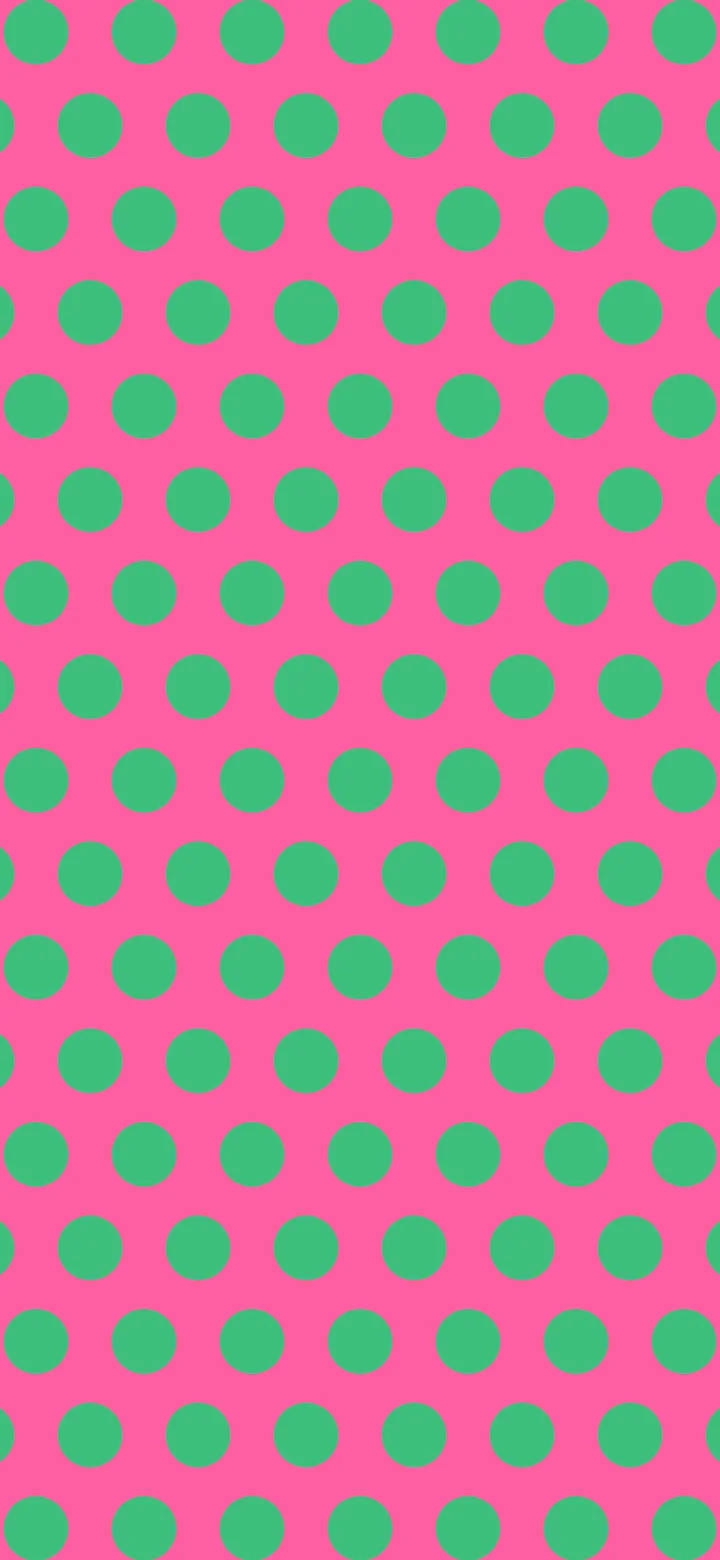 Preppy Pink and Green Polka Dot wallpaper for iPhone and Android