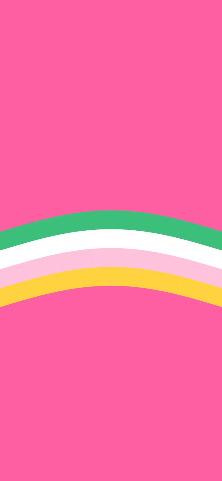 Preppy Pink and Green Retro Stripe wallpaper for iPhone and Android