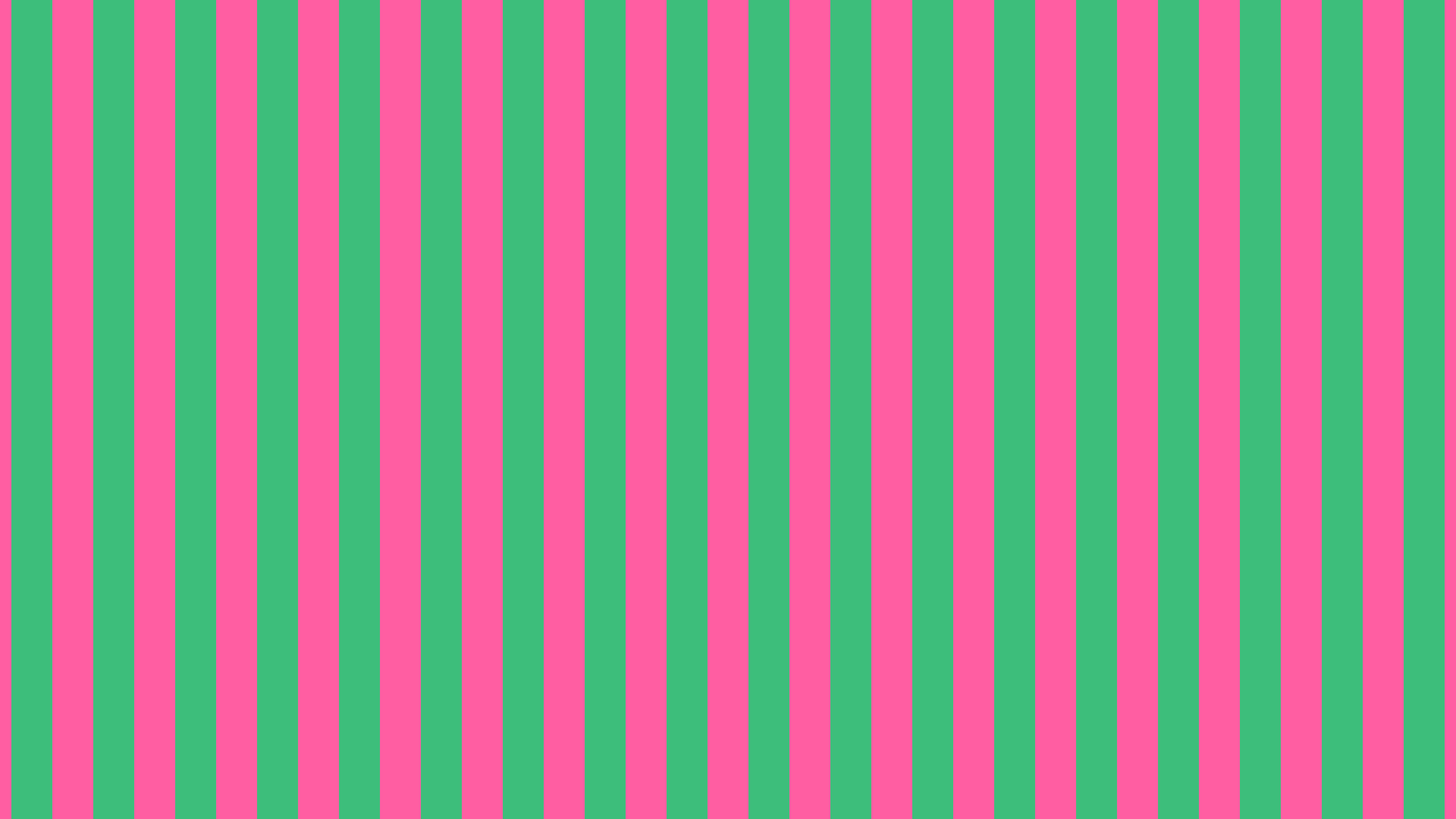 Preppy Pink and Green Striped desktop wallpaper in 4K