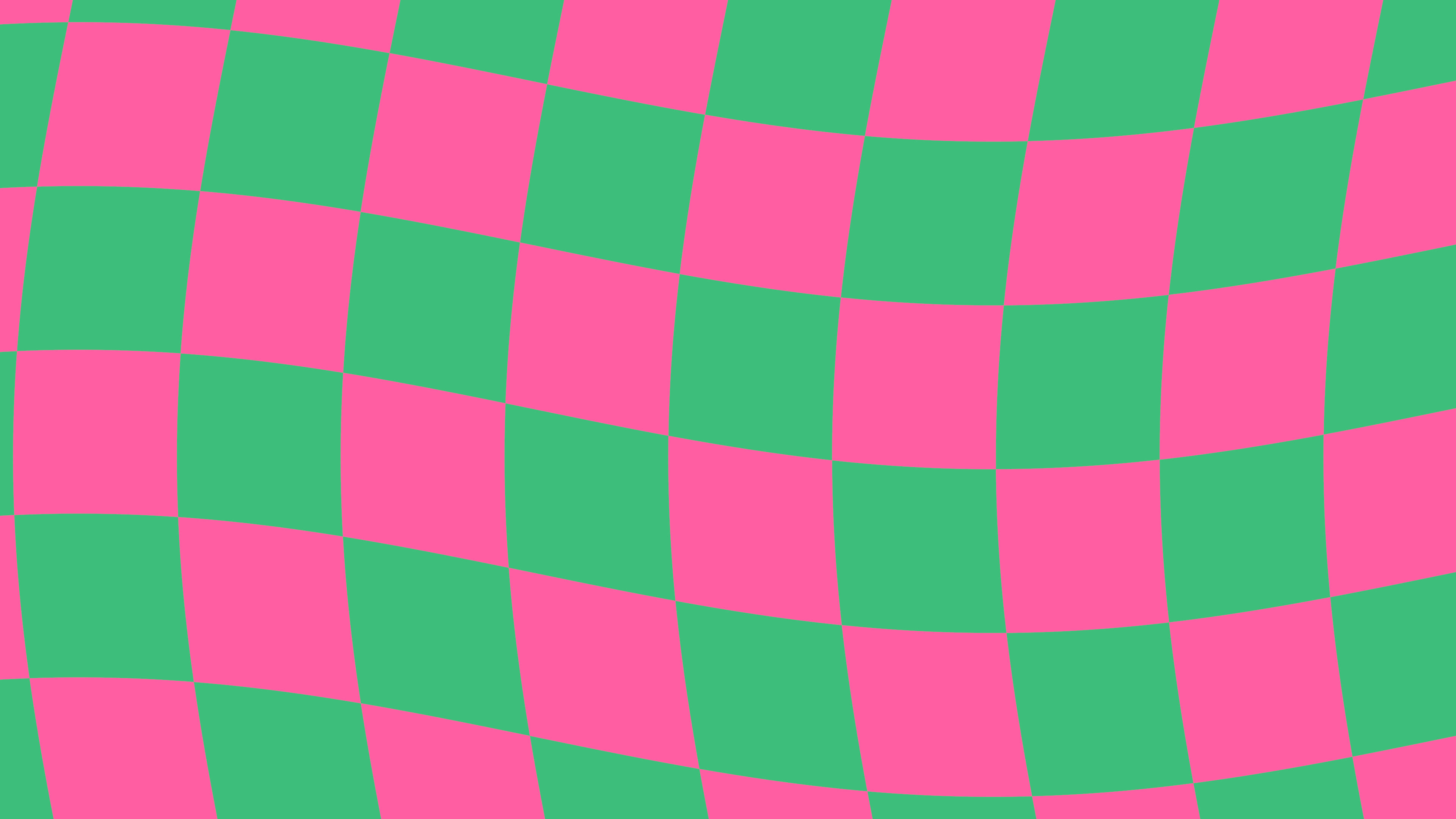 Preppy Pink and Green Wavy Checkered desktop wallpaper in 4K