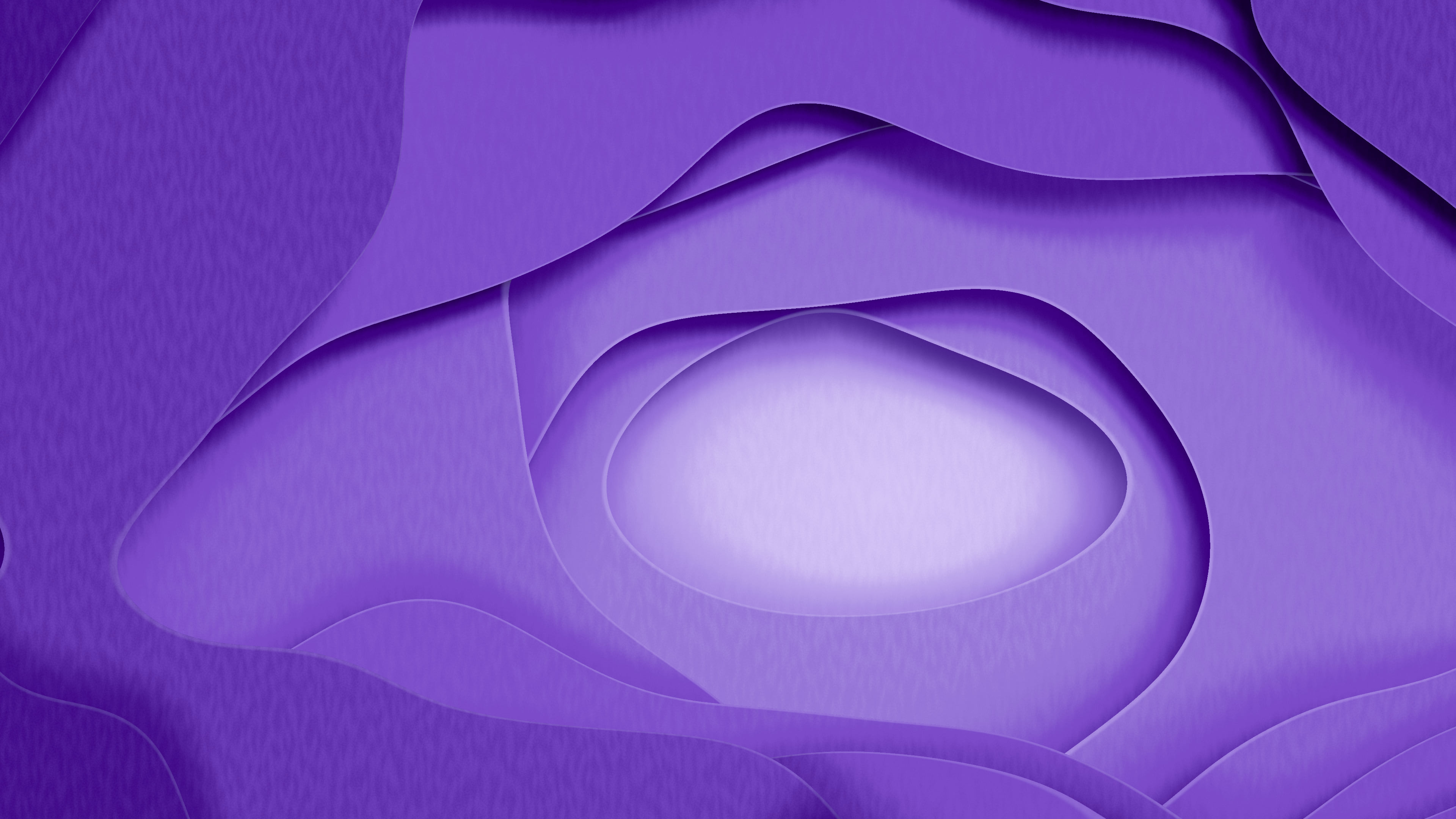 Purple 3D Layered Paper Cut desktop wallpaper in 4K