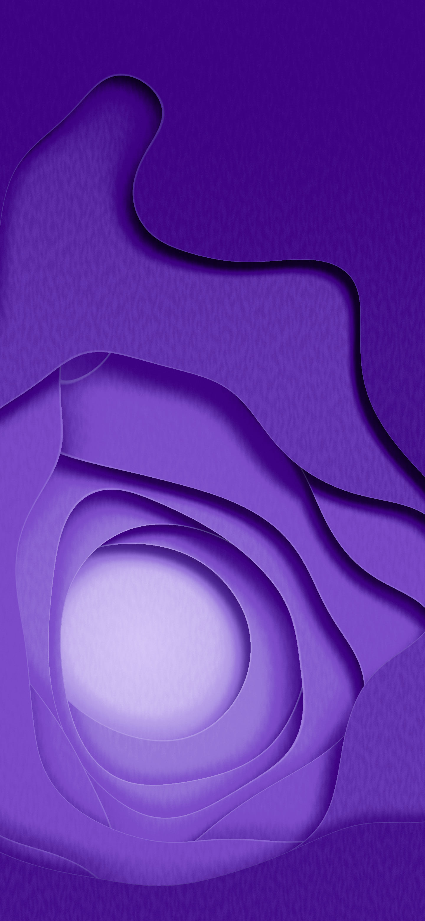 Purple 3D Layered Paper Cut wallpaper for iPhone and Android