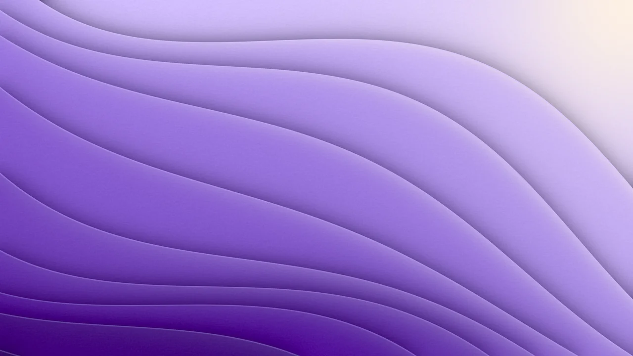 Purple 3D Paper Cut Abstract Curves desktop wallpaper in 4K