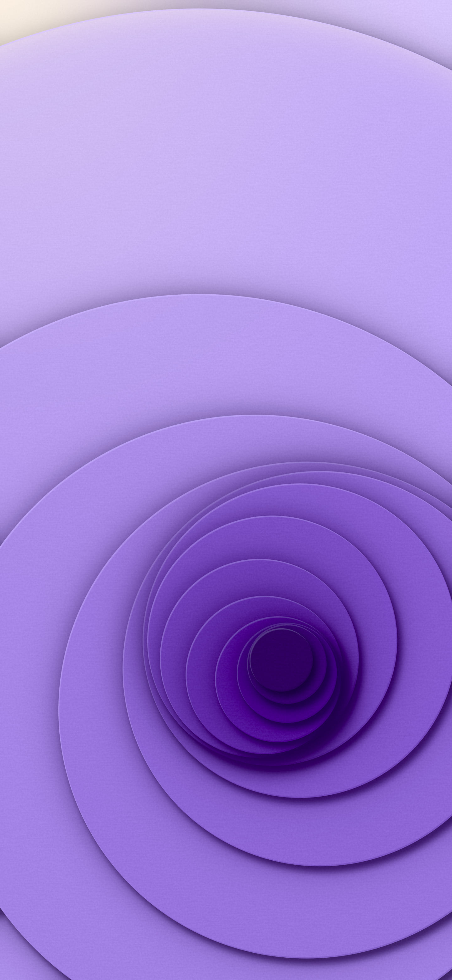 Purple 3D Paper Cut Abstract Whirl wallpaper for iPhone and Android