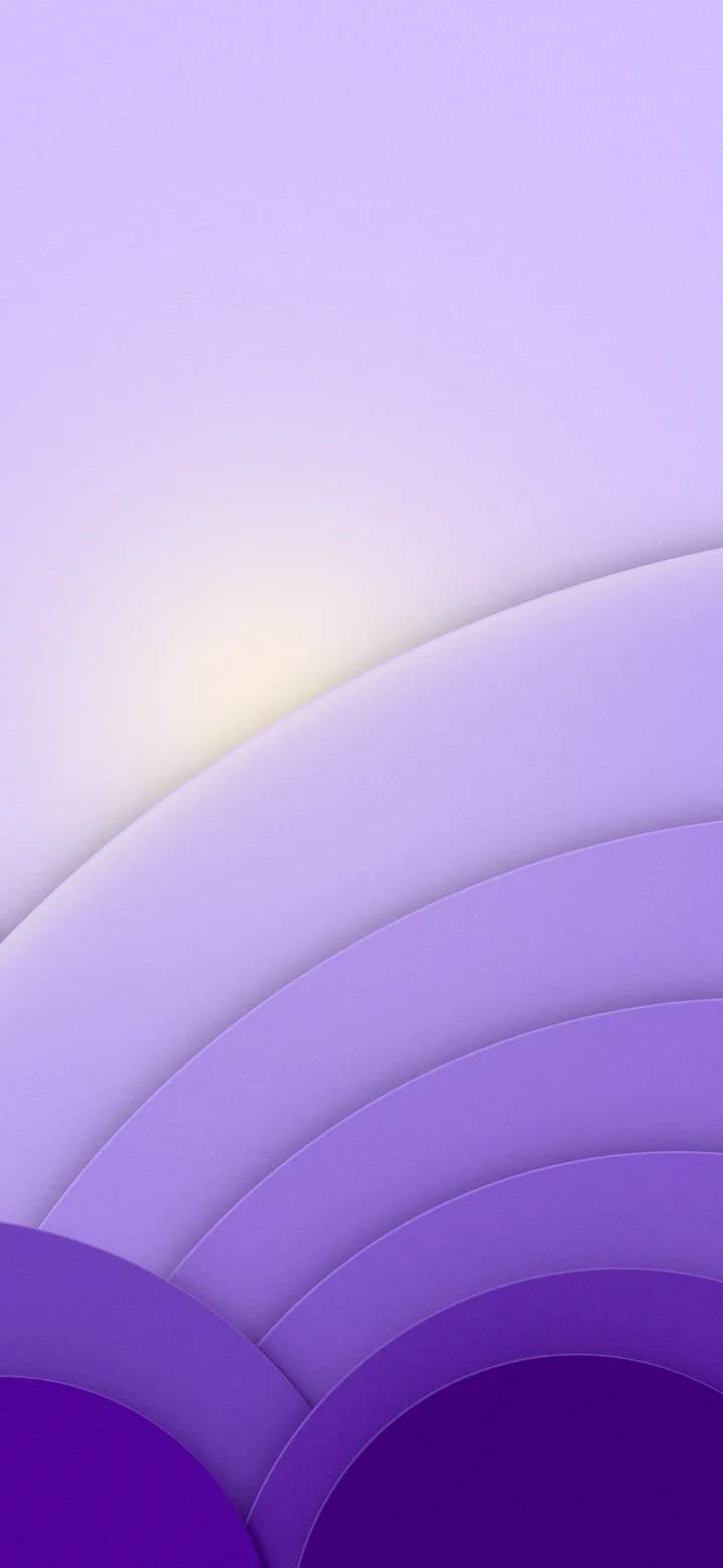 Purple 3D Paper Cut Geometric Circles wallpaper for iPhone and Android