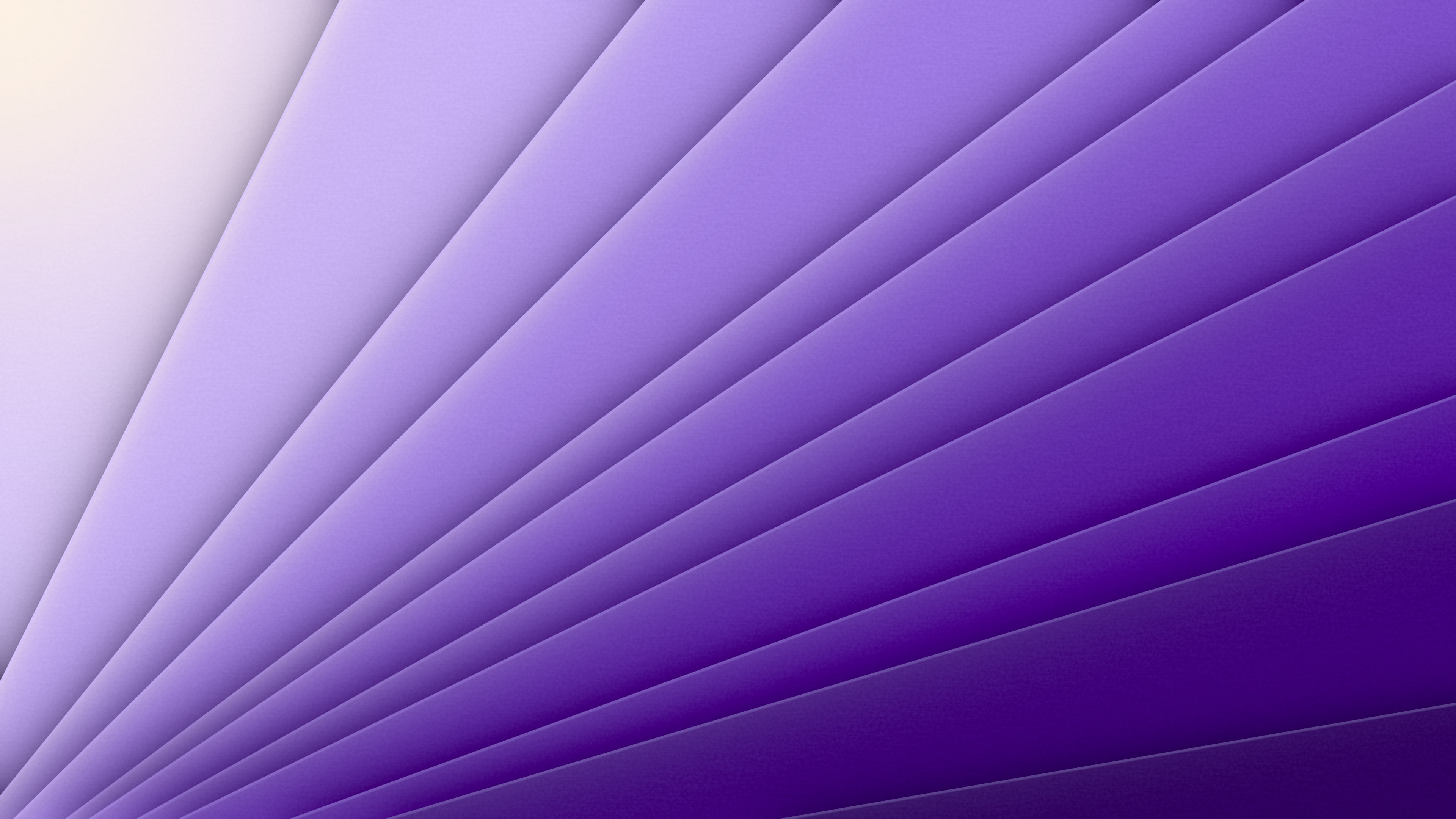 Purple 3D Paper Cut Geometric Fan desktop wallpaper in 4K