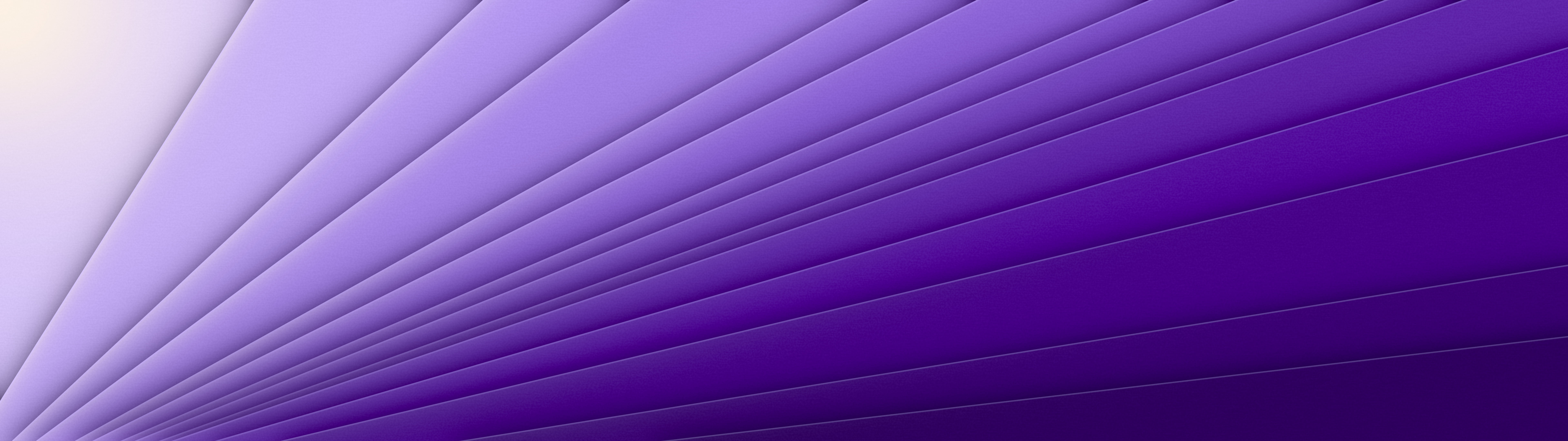 Purple 3D Paper Cut Geometric Fan dual monitor wallpaper, 7680 × 2160