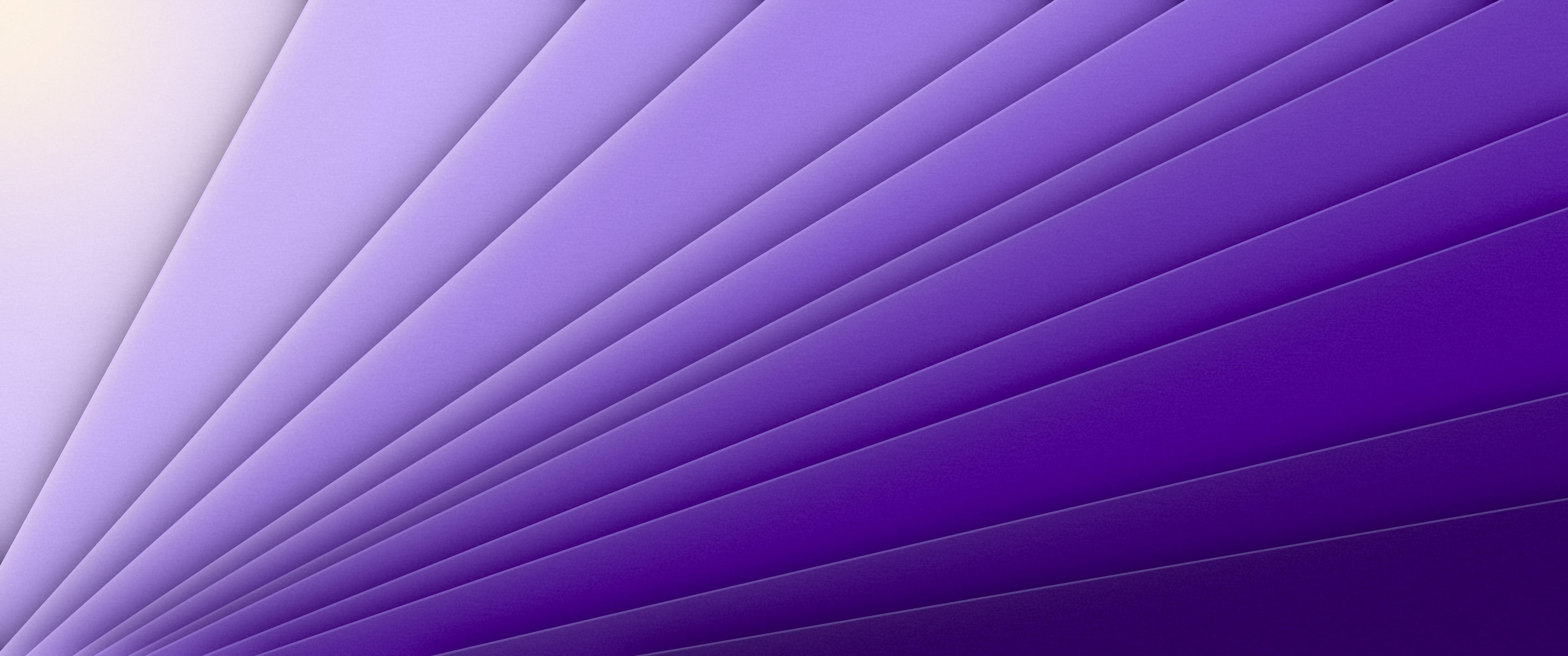 Purple 3D Paper Cut Geometric Fan ultrawide wallpaper, 3440 × 1440