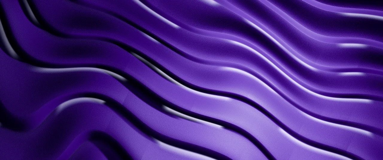 Purple 3D Wave Lines ultrawide wallpaper, 3440 × 1440