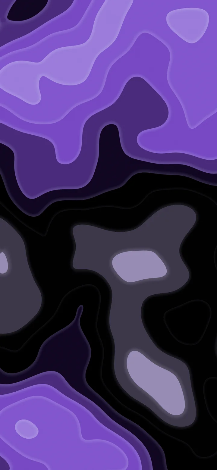 Purple and Black Layered Topographic wallpaper for iPhone and Android