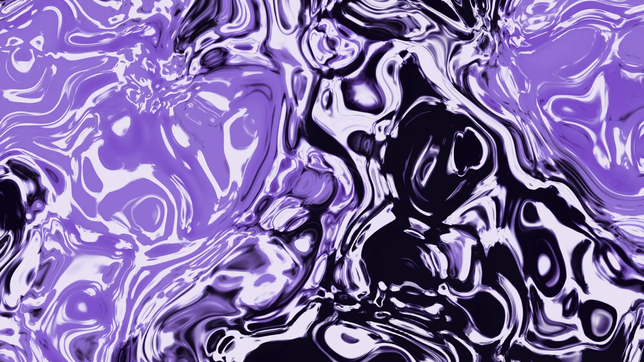 Purple and Black Liquid Marble desktop wallpaper in 4K
