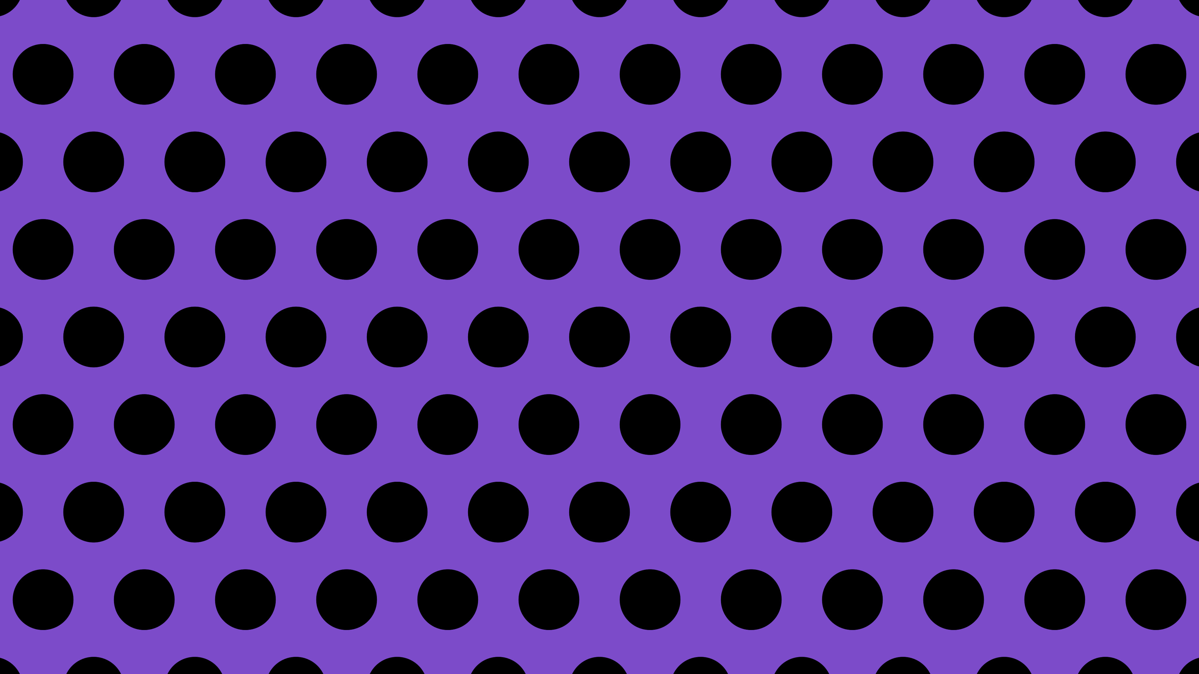 Purple and Black Polka Dot desktop wallpaper in 4K