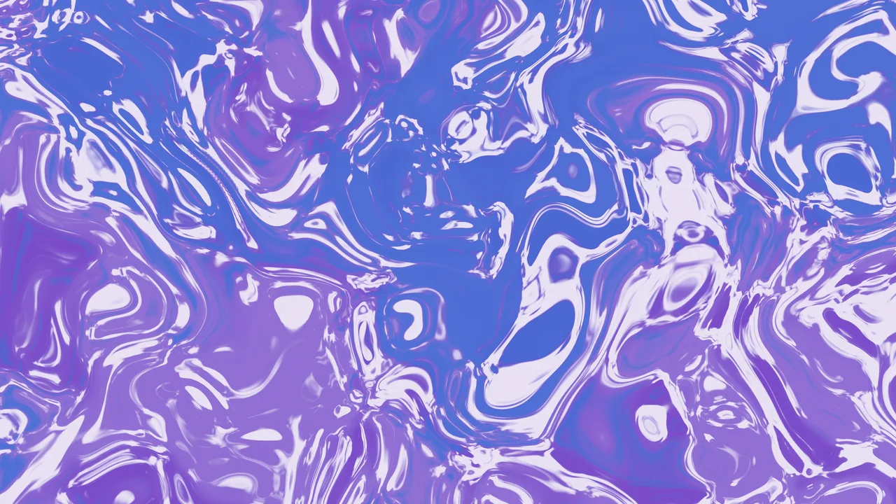 Purple and Blue Liquid Marble desktop wallpaper in 4K