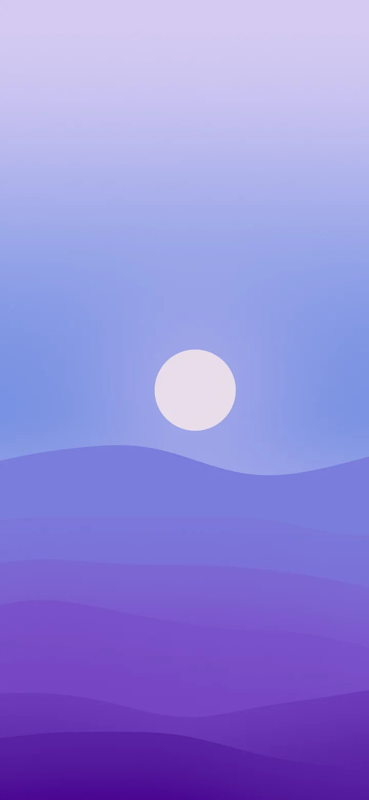 Purple and Blue Minimalist Desert Dunes wallpaper for iPhone and Android