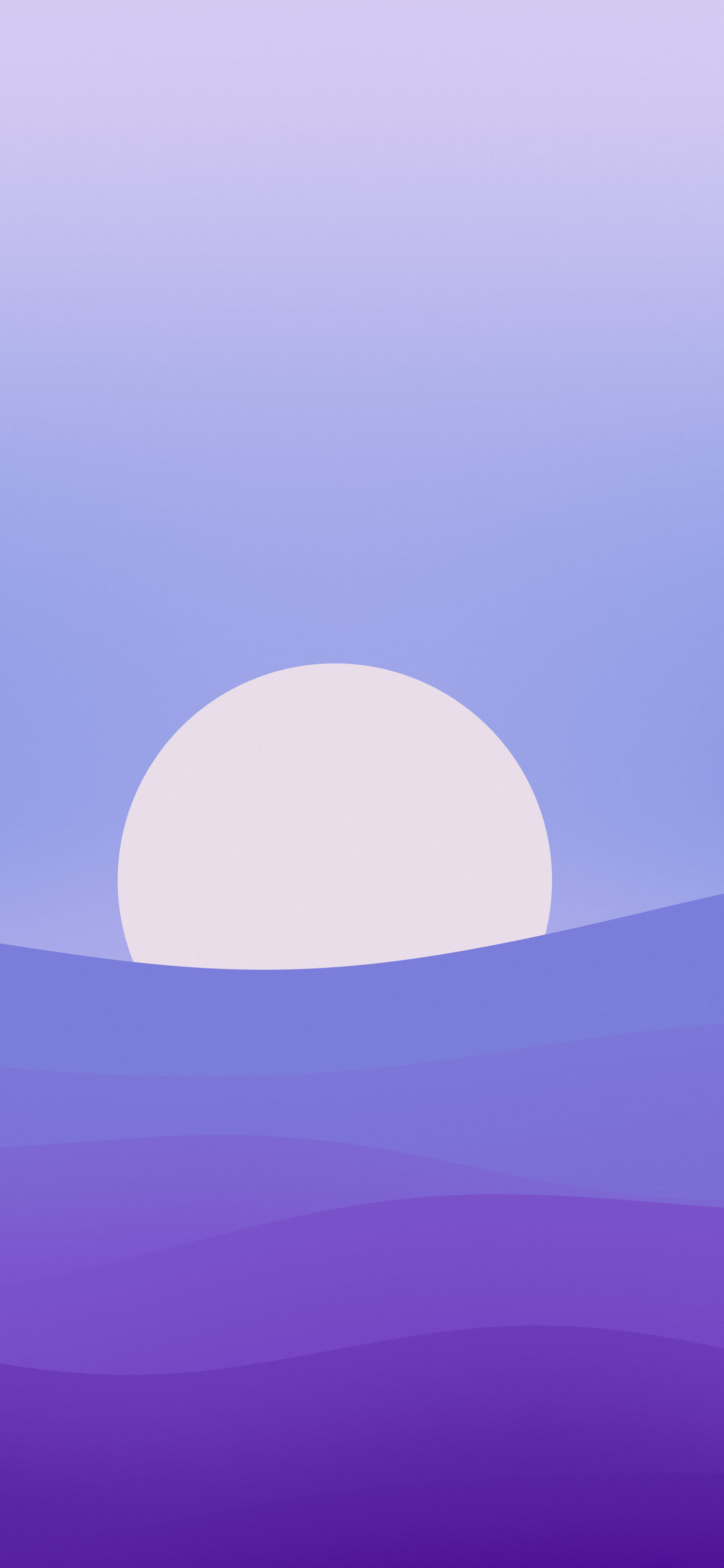 Purple and Blue Minimalist Sunset Hills wallpaper for iPhone and Android