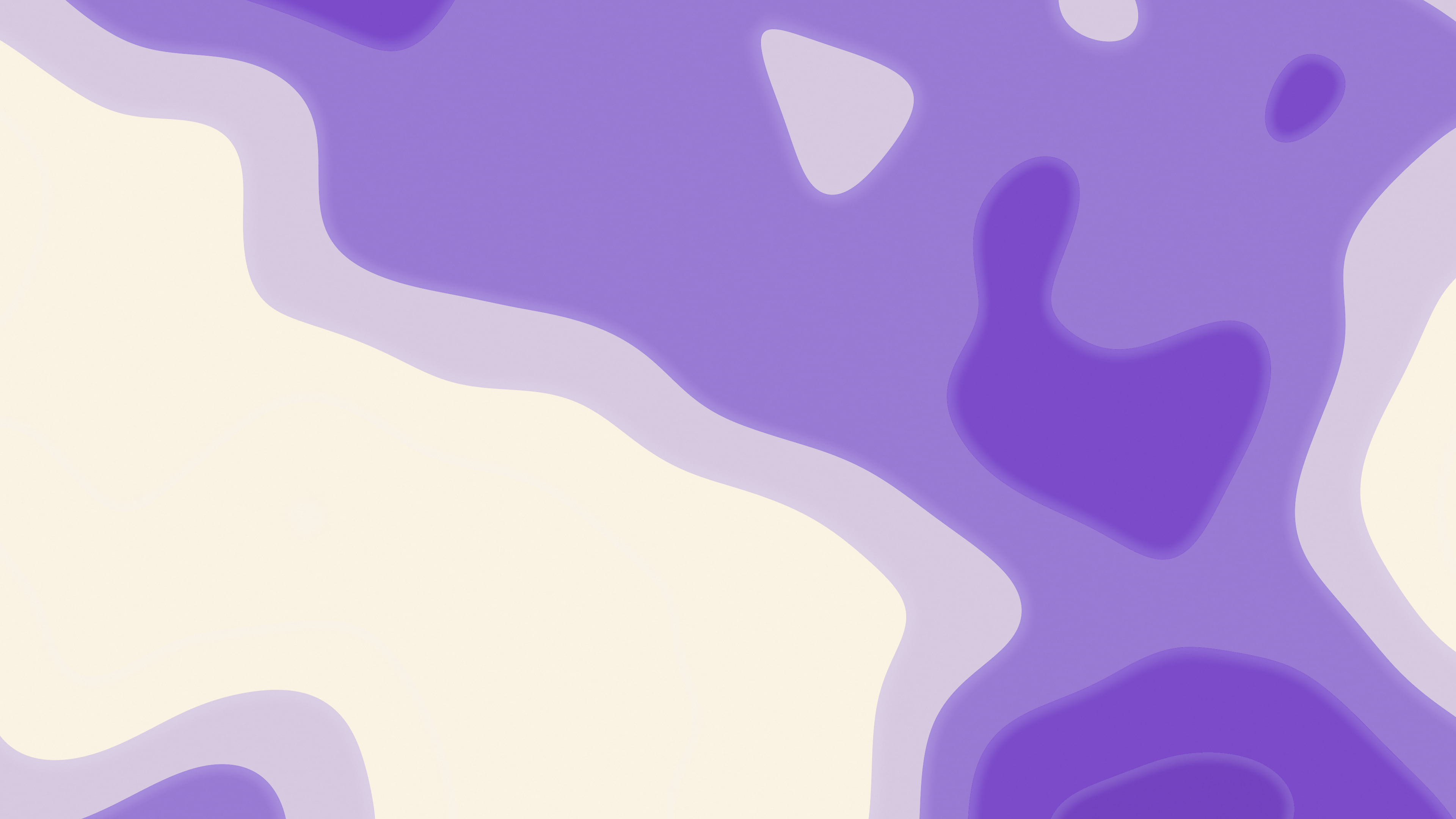 Purple and Cream Layered Topographic desktop wallpaper in 4K