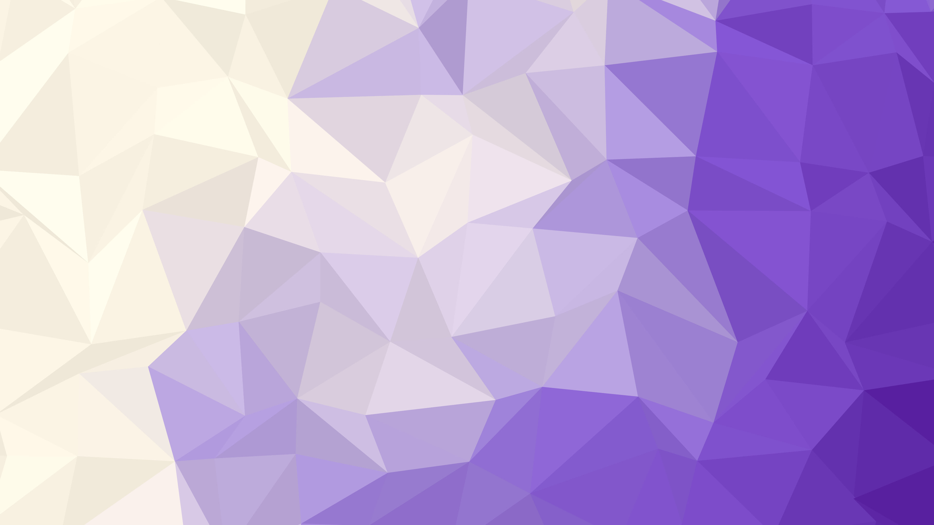 Purple and Cream Low Poly desktop wallpaper in 4K