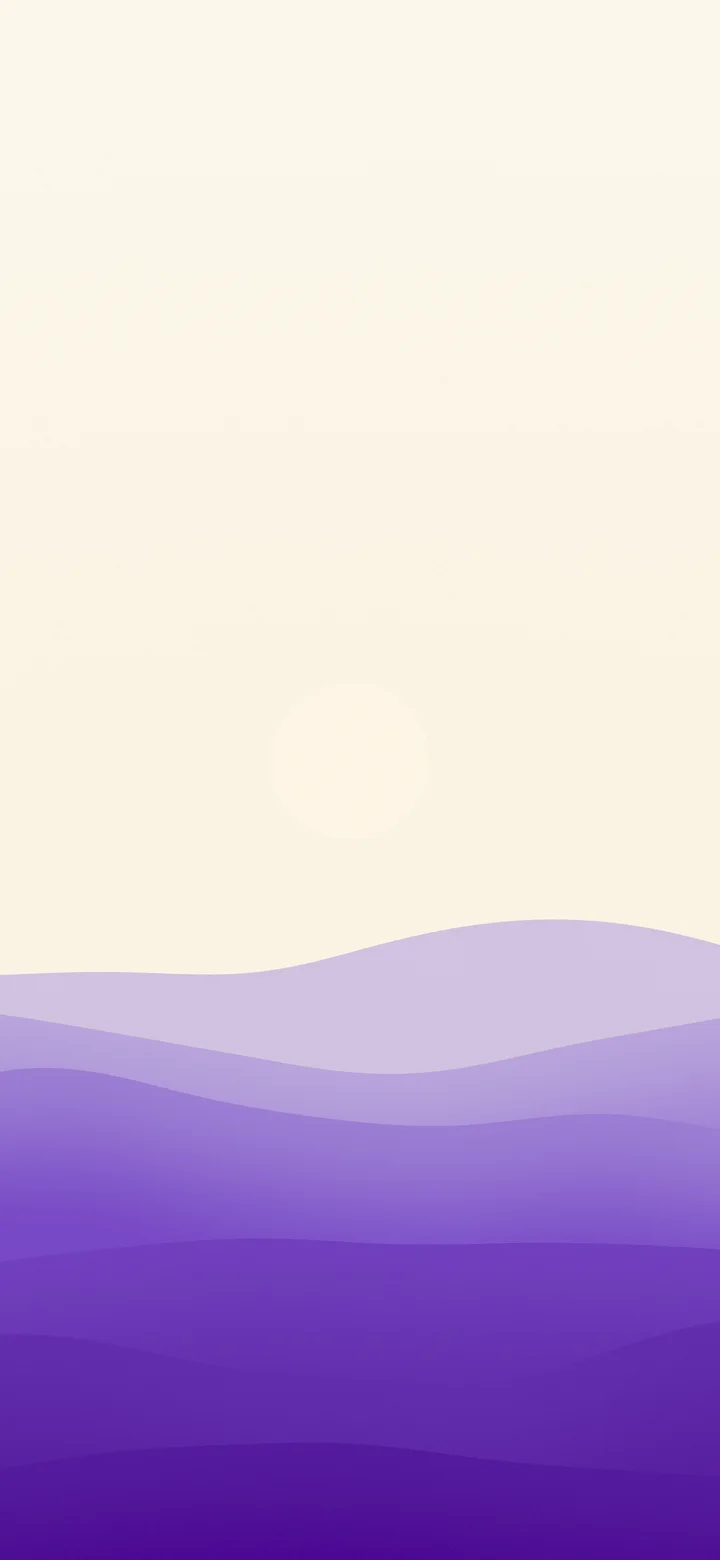 Purple and Cream Minimalist Desert Dunes wallpaper for iPhone and Android