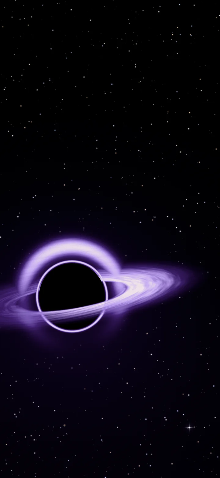 Purple Black Hole wallpaper for iPhone and Android