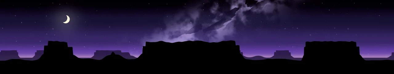 Purple Desert Night Sky triple monitor wallpaper, 7680 × 1440