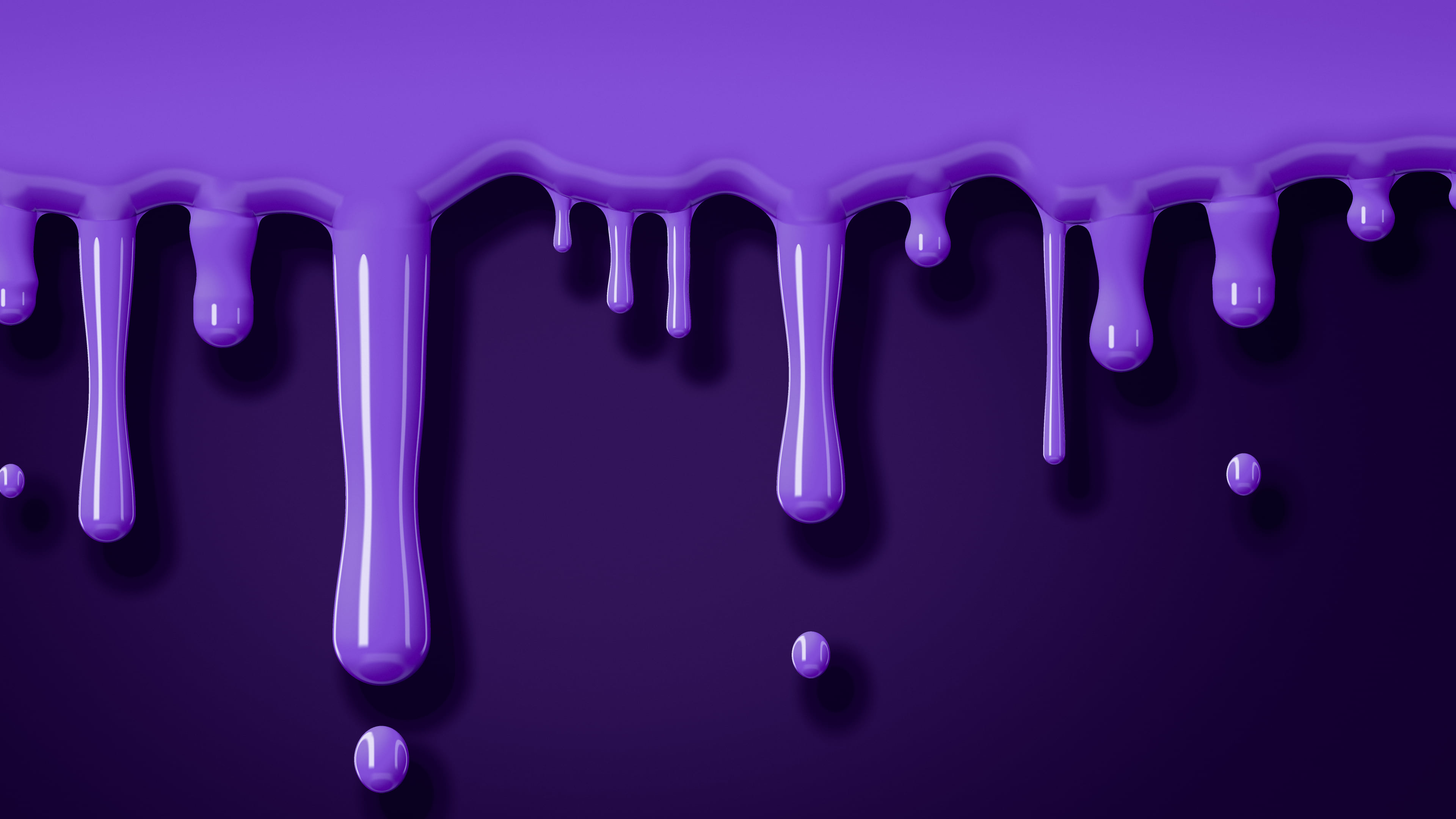 Purple Dripping Slime desktop wallpaper in 4K