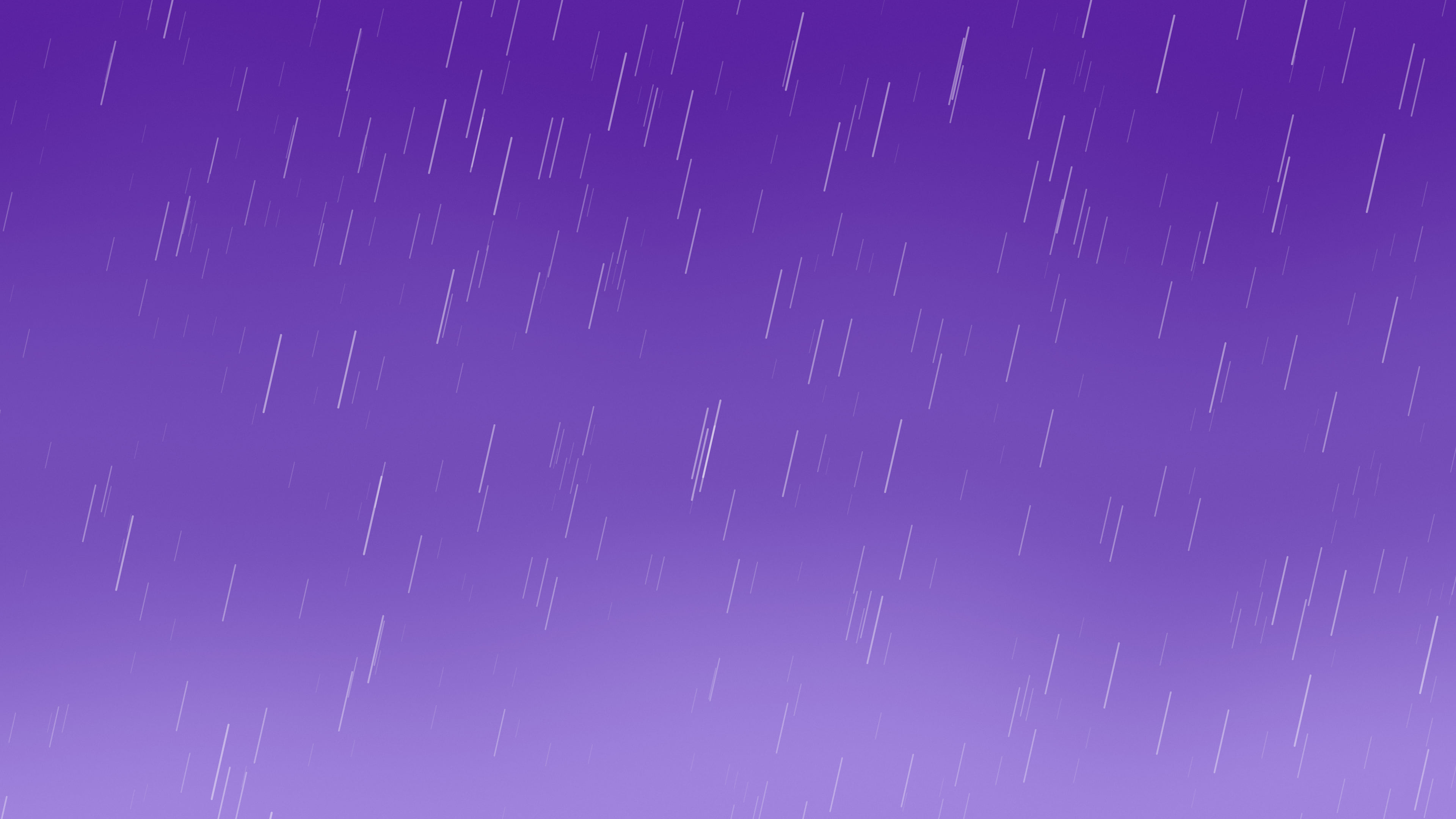 Purple Falling Rain desktop wallpaper in 4K