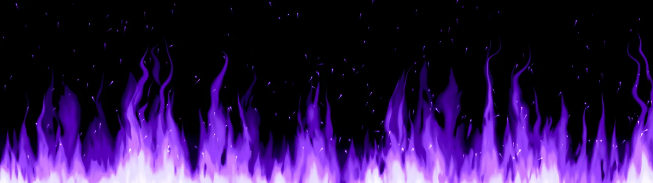 Purple Flames dual monitor wallpaper, 7680 × 2160