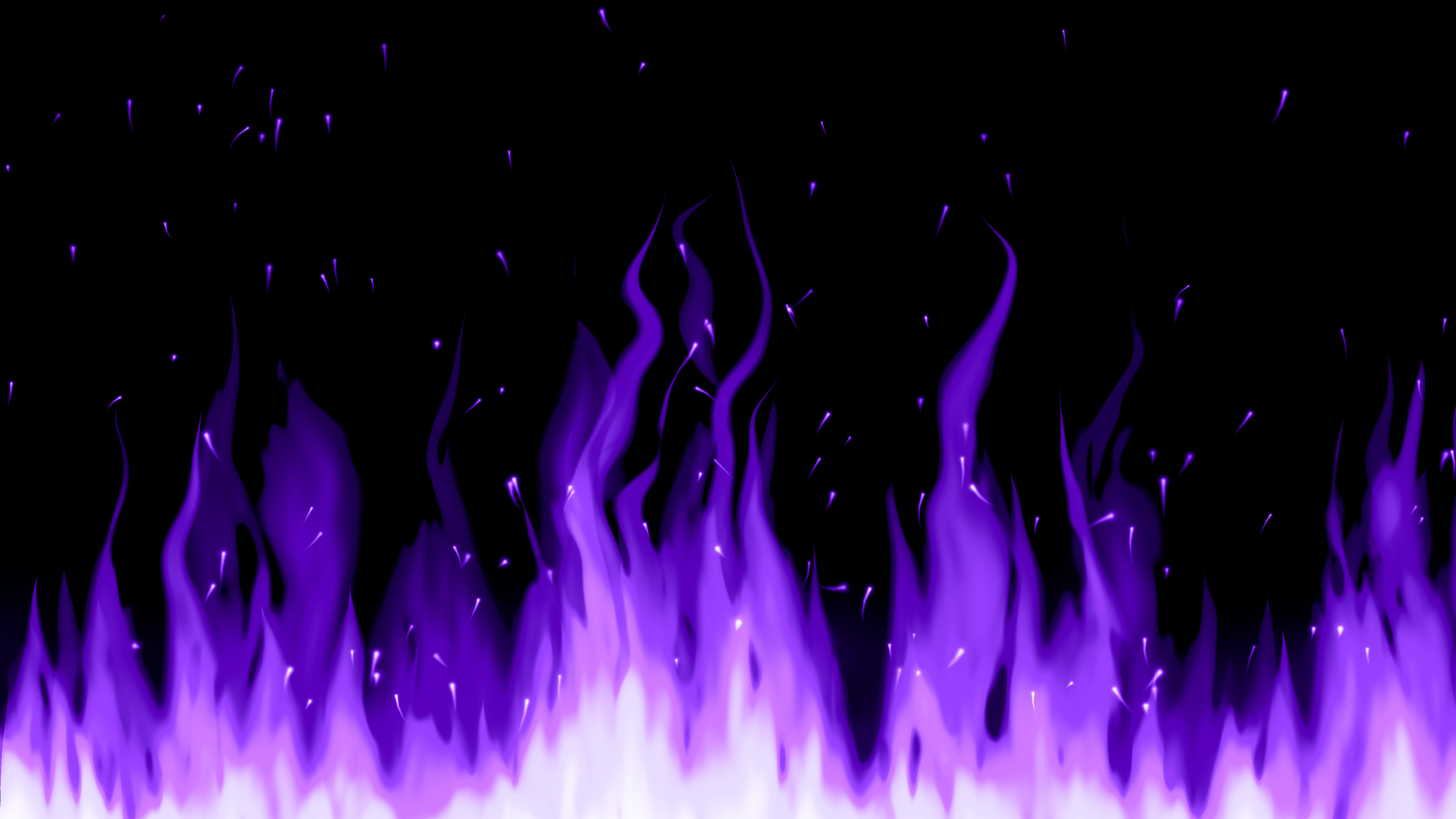 Purple Flames desktop wallpaper in 4K