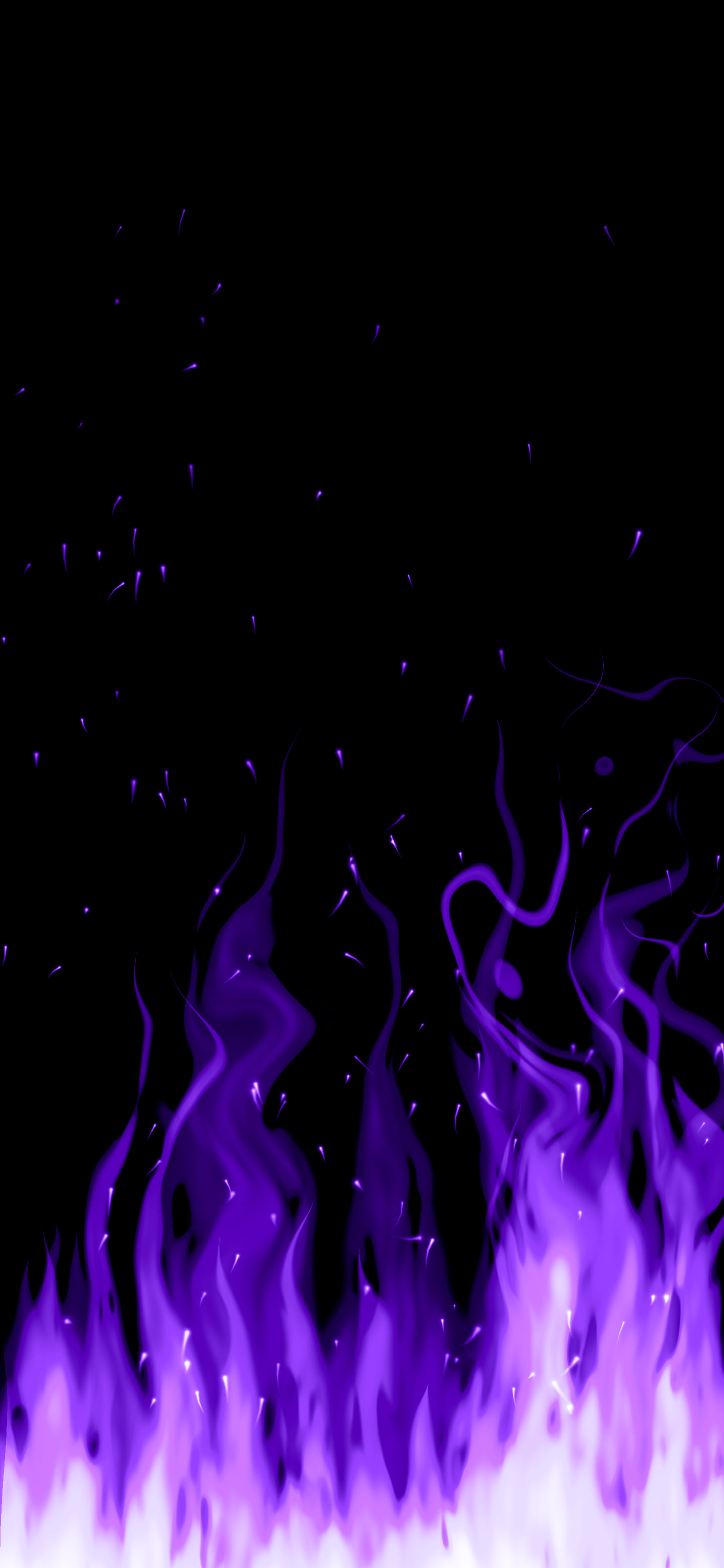Purple Flames wallpaper for iPhone and Android