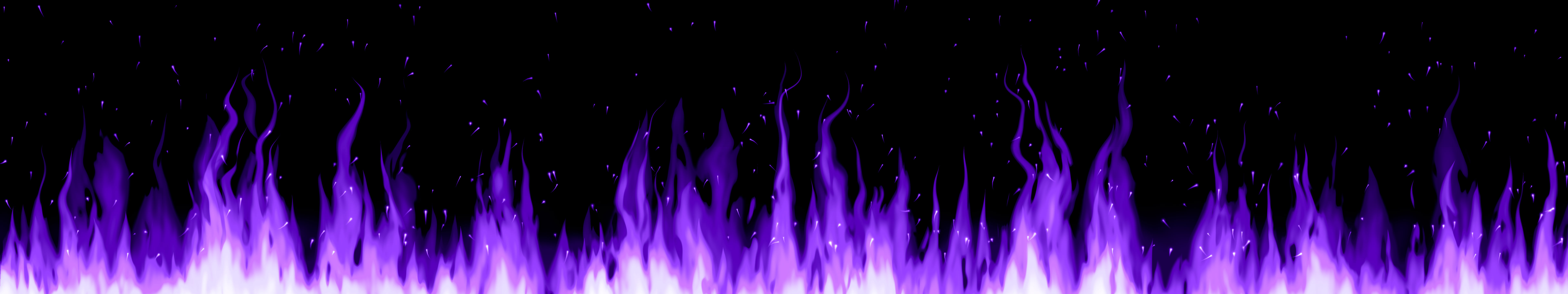 Purple Flames triple monitor wallpaper, 7680 × 1440