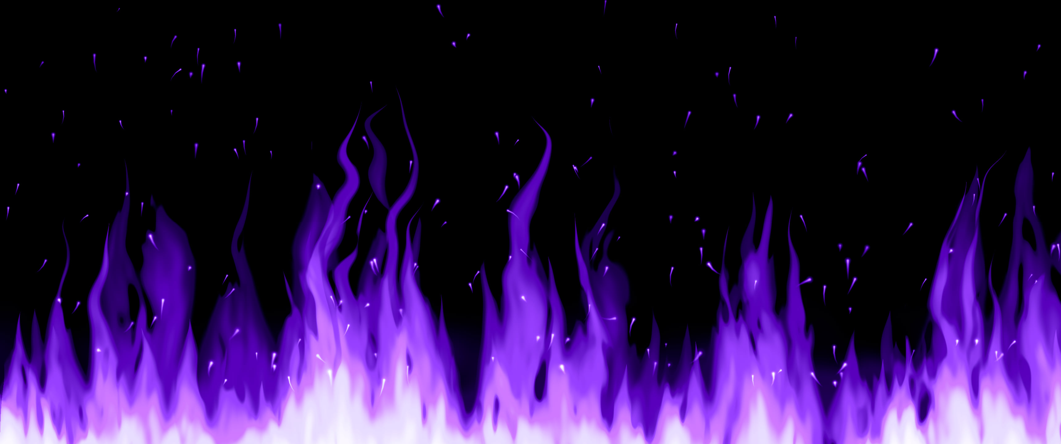 Purple Flames ultrawide wallpaper, 3440 × 1440