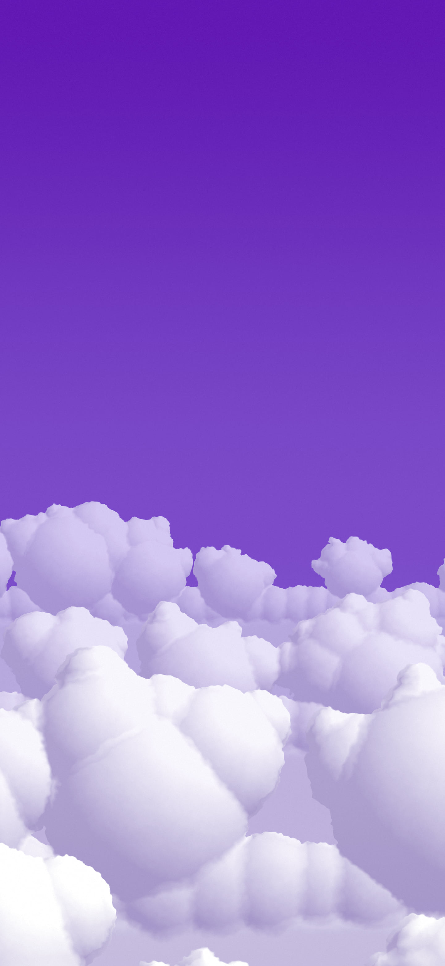 Purple Fluffy Clouds wallpaper for iPhone and Android