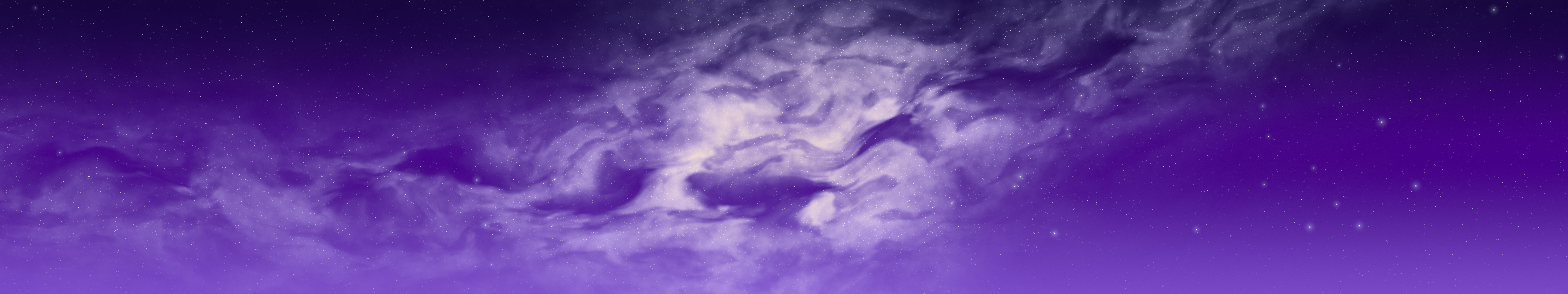 Purple Galaxy Core triple monitor wallpaper, 7680 × 1440
