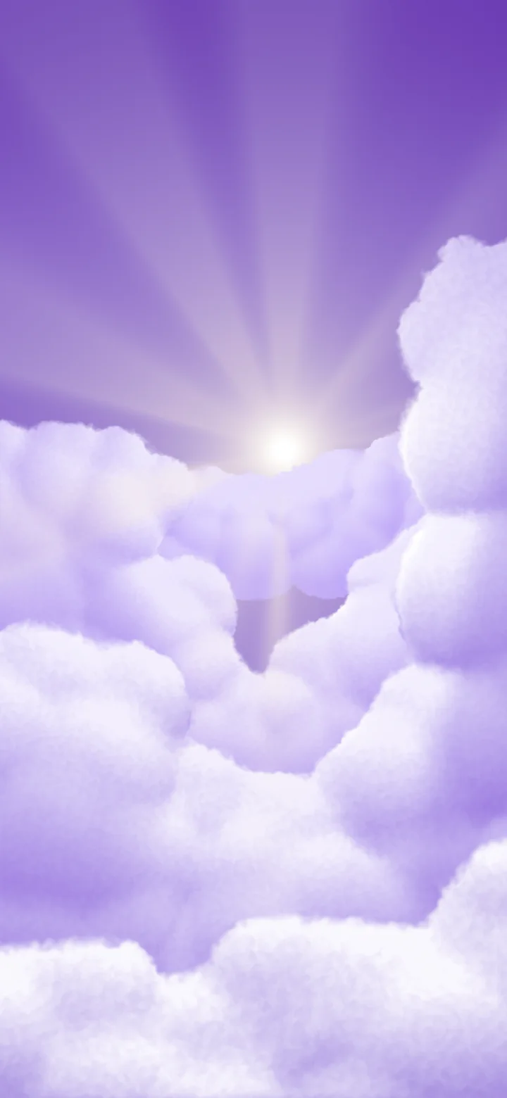 Purple Heavenly Clouds wallpaper for iPhone and Android