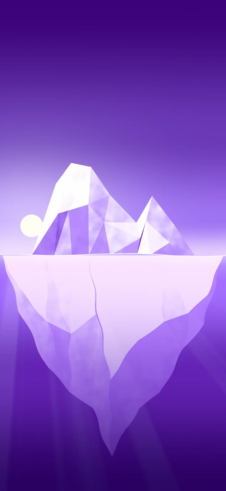 Purple Iceberg wallpaper for iPhone and Android